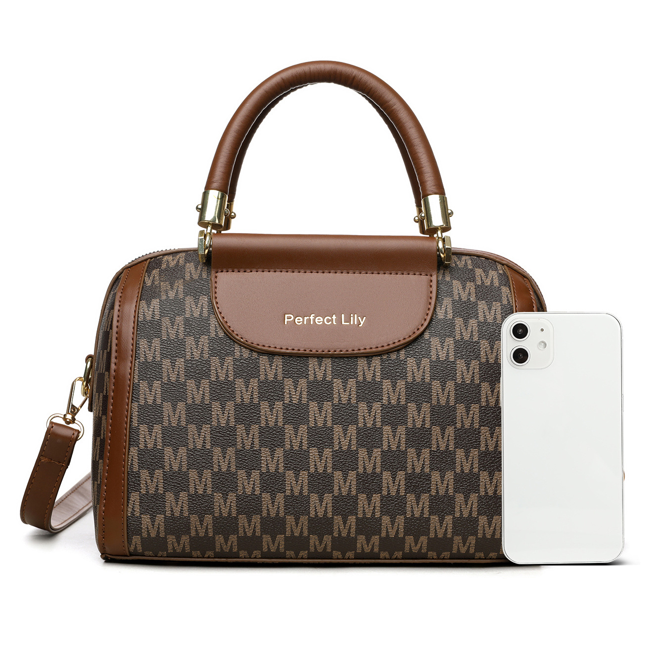 Borsa a tracolla donna elegante modello boston grande capienza_voghion.com