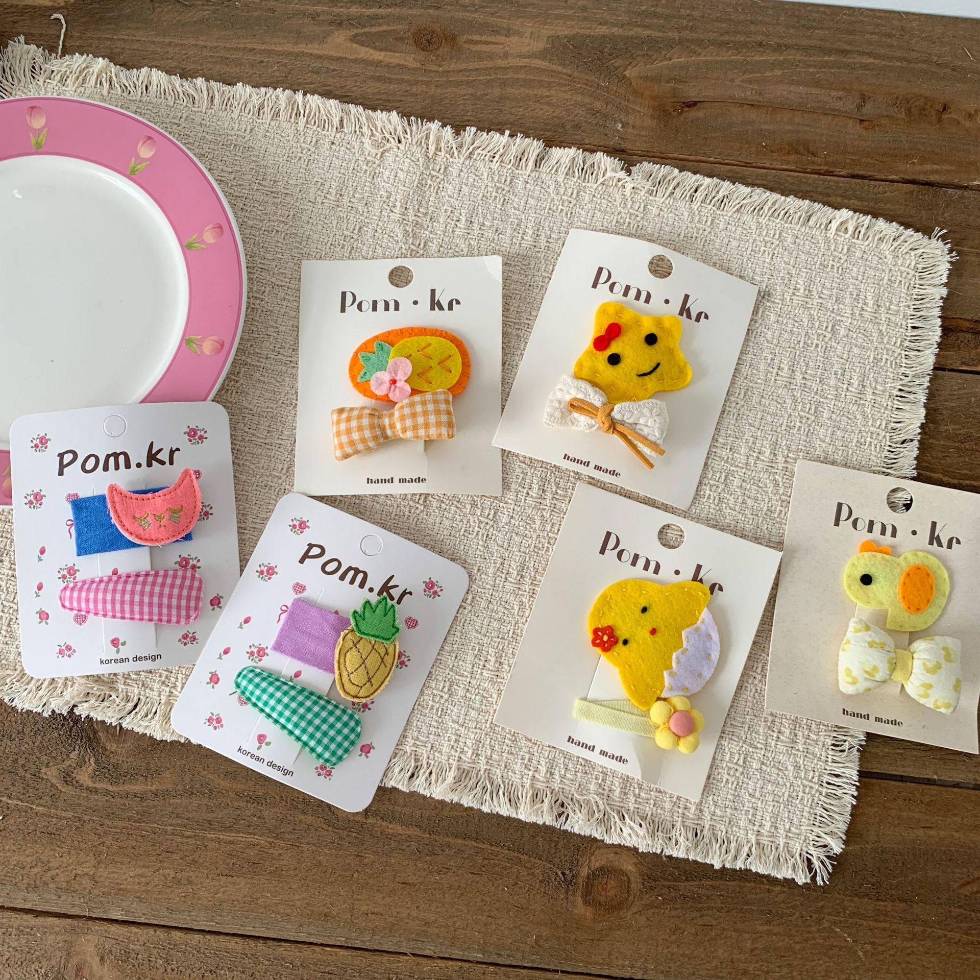 Sugar Pear ropa infantil niñas clip de pelo dibujos animados lindos 2026 nuevos niños clip de pelo toque para bebés accesorios para el cabello