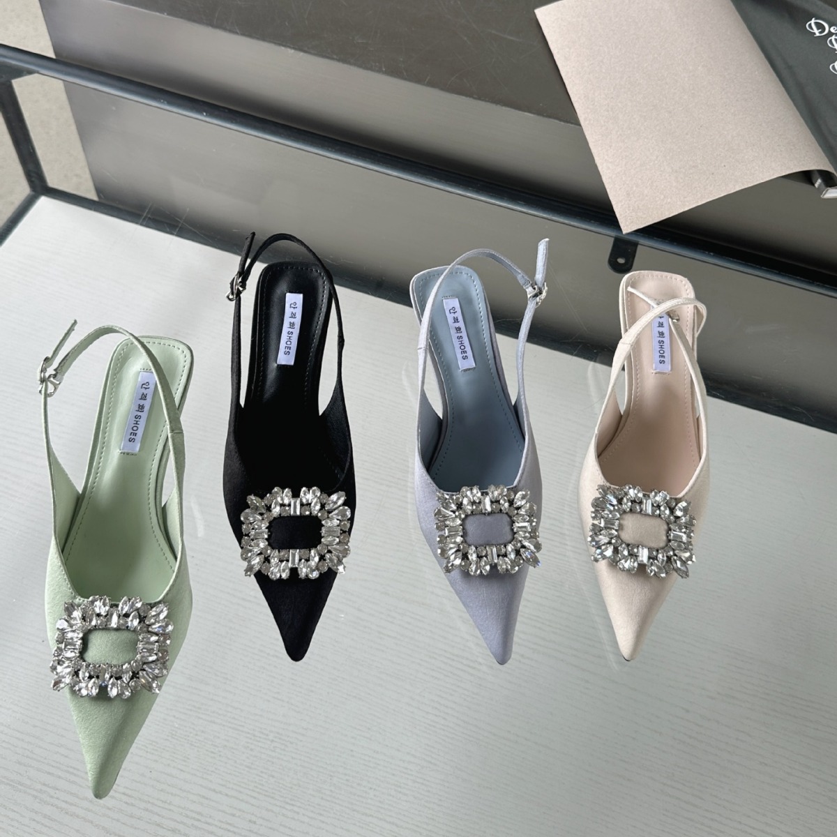 Pomladna in jesenska sezona 2024 Novi tanki sandali z visokimi petami, elegantni slavni sandali Baotou, vilinski Sh, koničasti enojni_voghion.com