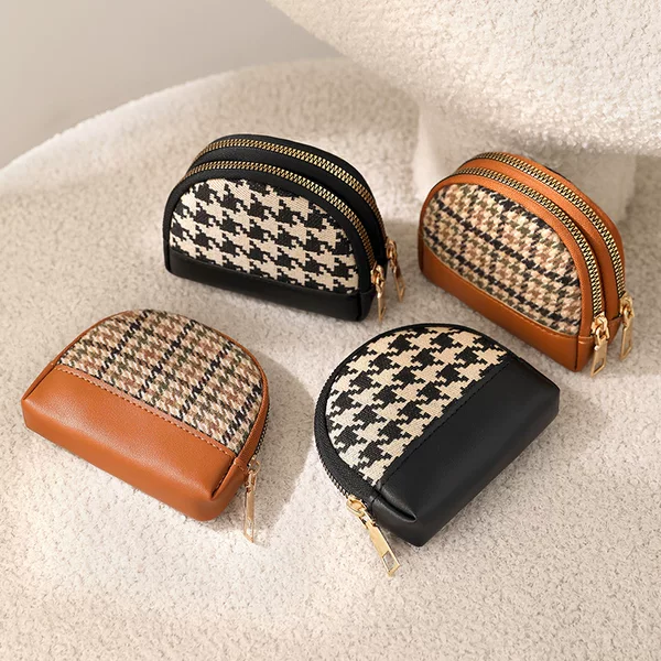 Canvas Small Coin Purse Women's Niche Design New Mini Fabric Key Coin Purse All-In-One Bag Cross-Border Hot Style