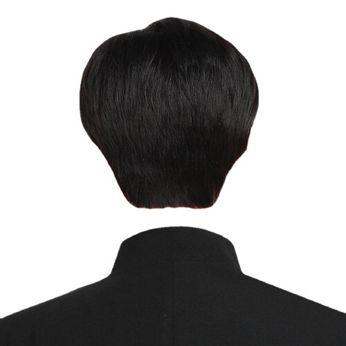 Wig for men with short hair, realistic Korean version, handsome wig for men, fashionable and natural, internet celebrity, same style wig for middle-aged and elderly men