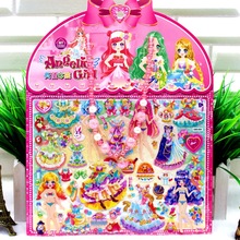 新款项链烫金立体换装贴 女生换装贴泡泡贴 儿童奖励换装贴纸批发