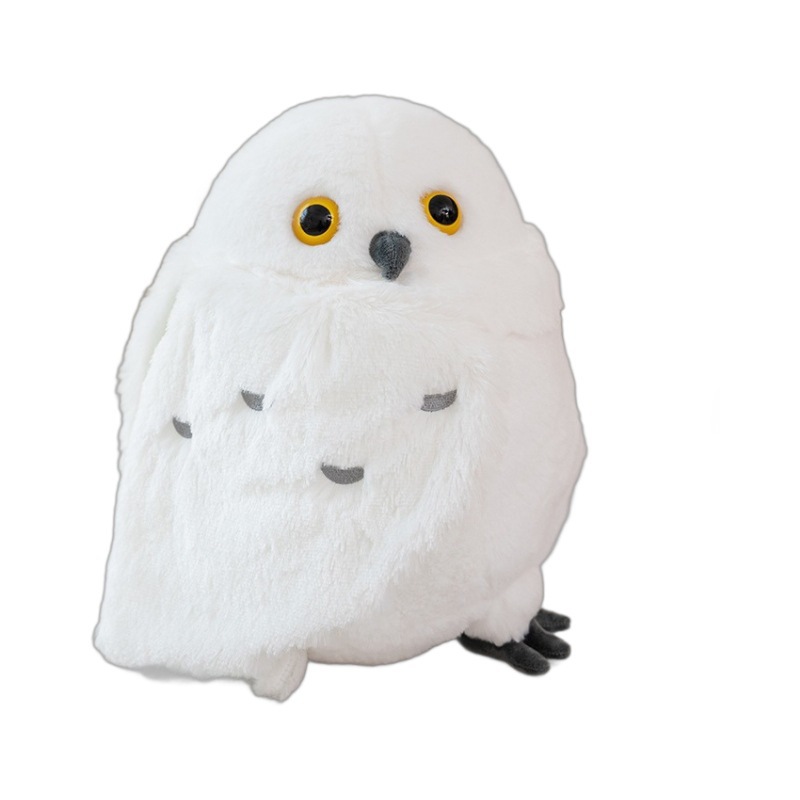 Cute cabeza inclinada búho mágico muñeca dibujos animados pájaros juguetes de peluche bebé muñecas animales cognitivos