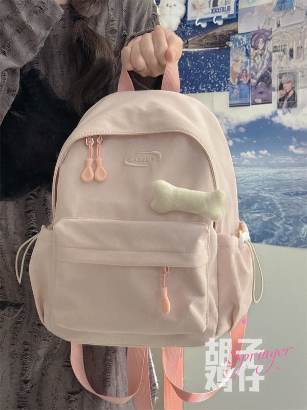 纯色百搭小书包女韩版少女学生迷你双肩包高颜值简约休闲mini背包|undefined