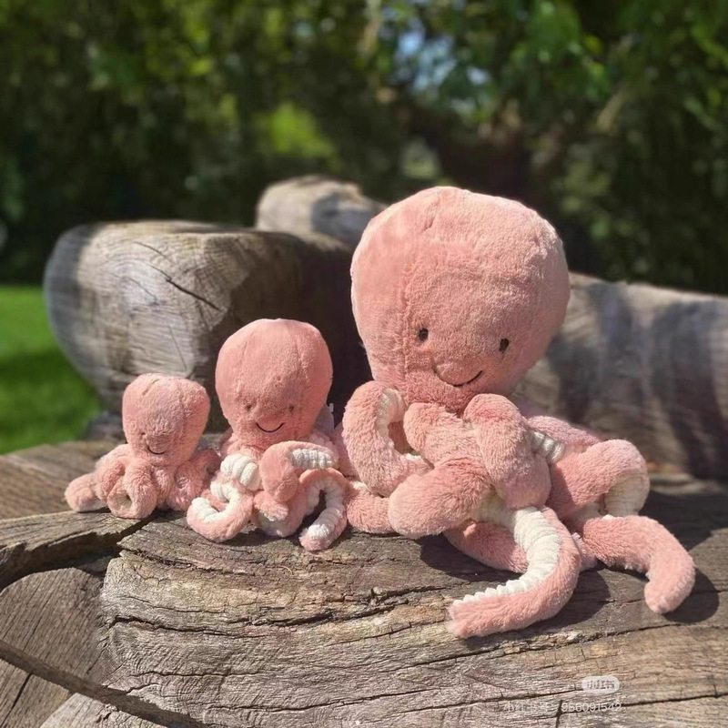 ---18 Ocean Series Collection Big Octopus, Lobster, Shrimp, Sardine, Large Lobster, Coral Plush Toys