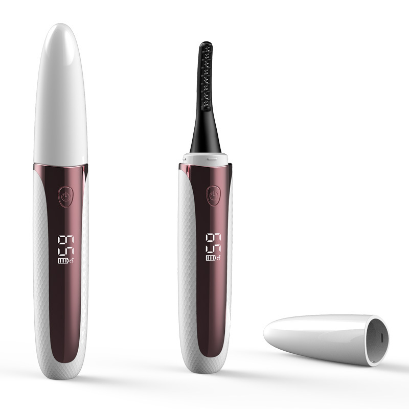 Rizador de pestañas eléctrico Eyecurl de quinta generación con cuatro configuraciones de temperatura, cabezal de cepillo con cable calefactor de ajuste de temperatura de cuatro niveles.