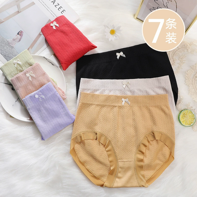 Семь трусиков женские хлопчатобумажные промежности