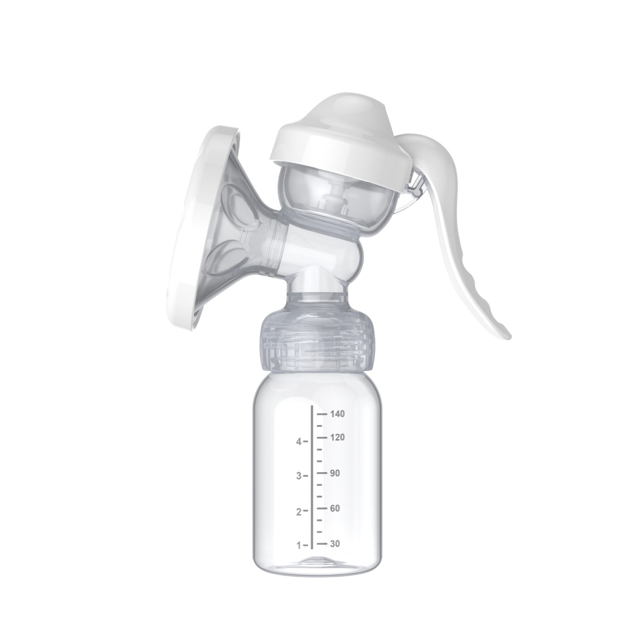 Inglés caja corta boca manual extractor de leche portátil bebé colector de leche materna fabricantes de extractor de leche materna lote