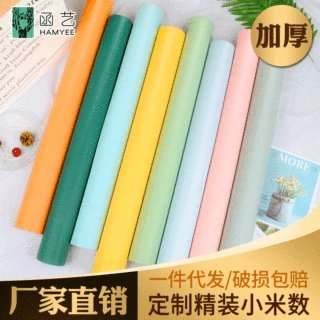 厂家批发自贴卧室壁纸纯色加厚墙布马卡龙轻奢素色墙纸防水自粘