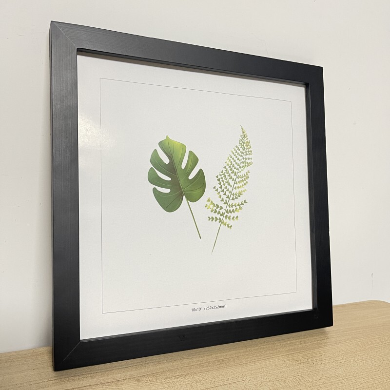 Square Solid Wood Photo Frame 5inch 6781012inch Wall-Mounted 1620 Mirror Frame Picture Frame Wholesale Wooden Modern Minimalist Style