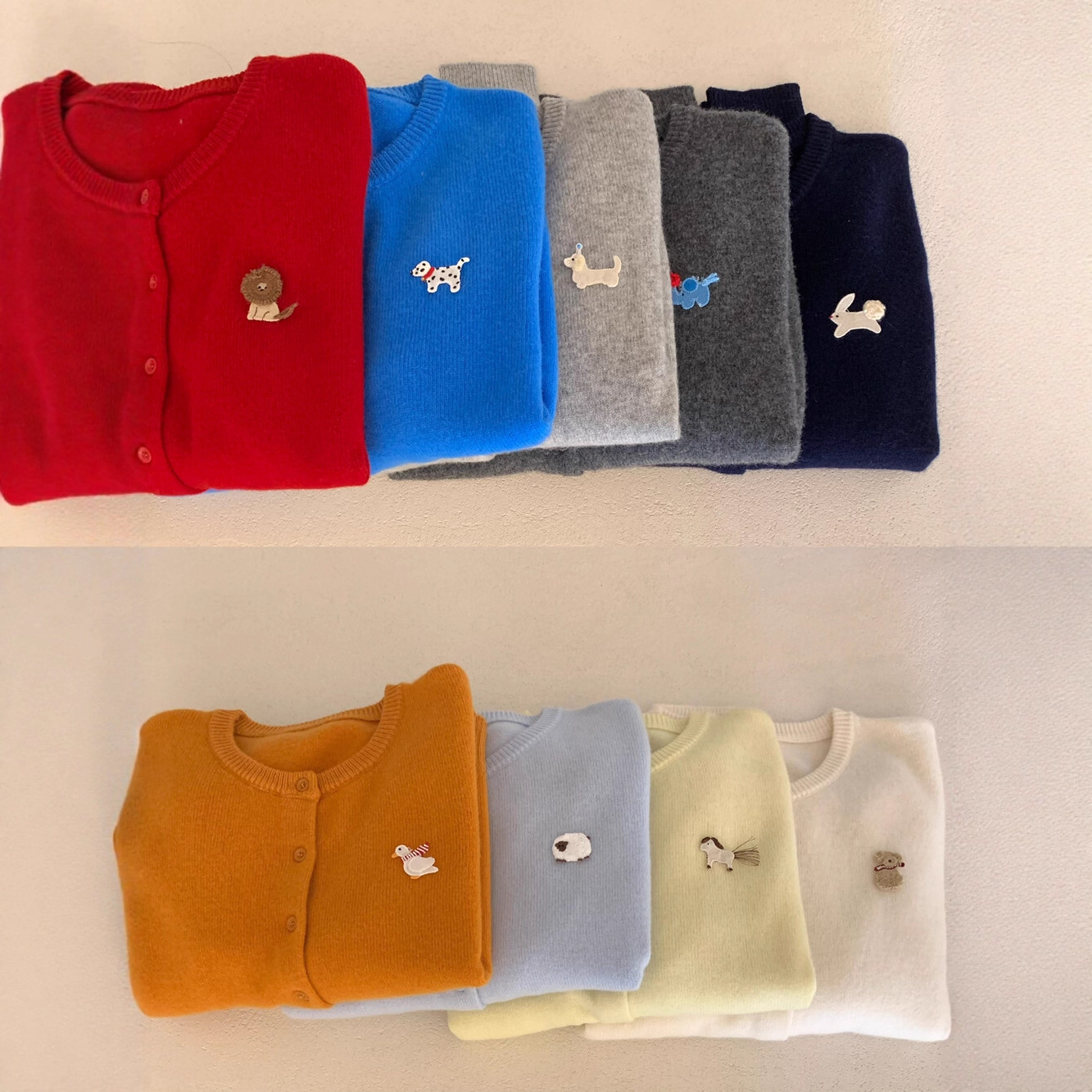 秋季新款！韩系高品质全羊毛动物百搭休闲纯色舒适针织衫开衫