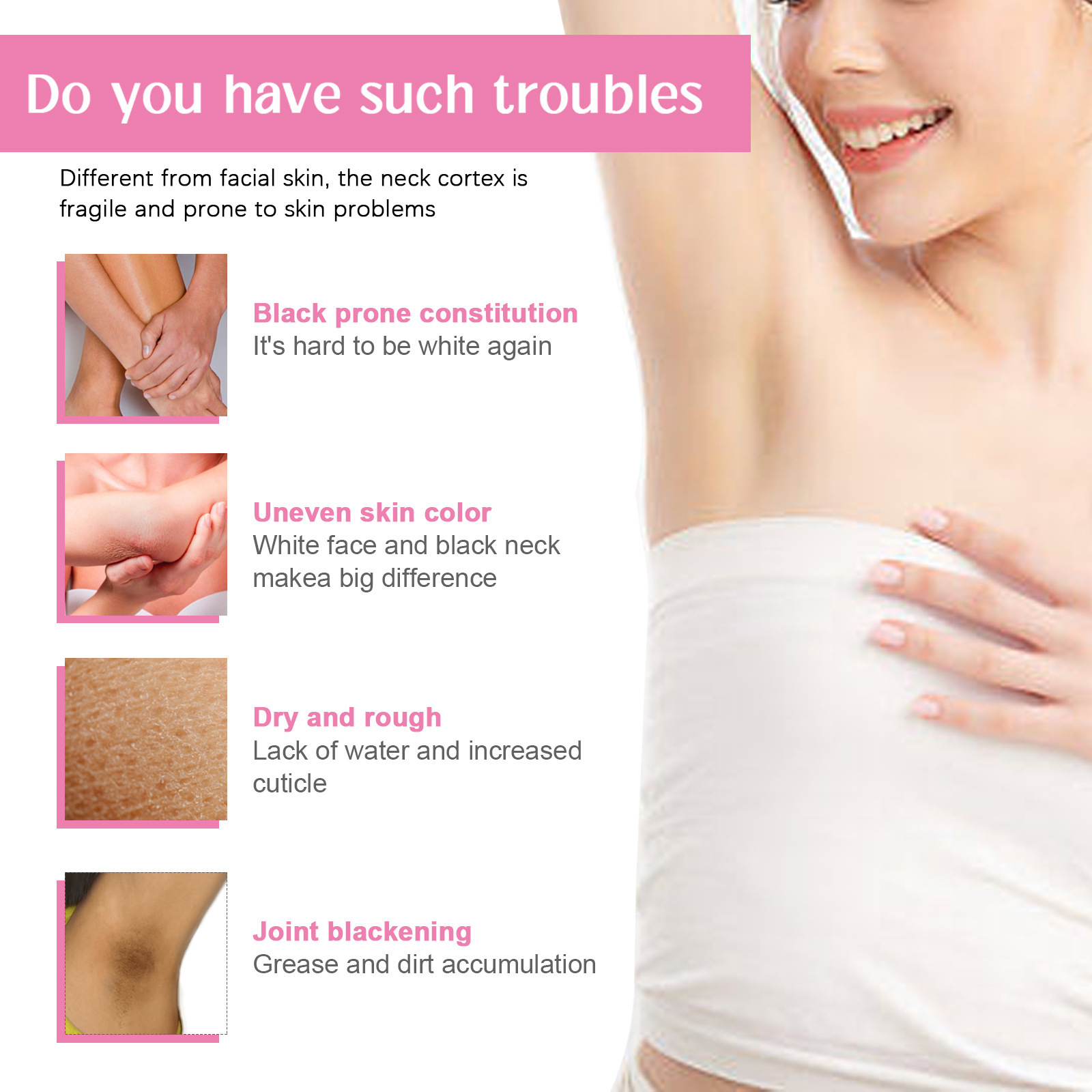 EELHOE Oksel Verhelderende essentie Crème Reparaties Zwarte Acne Verlicht Melanine, Verzacht de Huid, Hydrateert en Whi_voghion.com