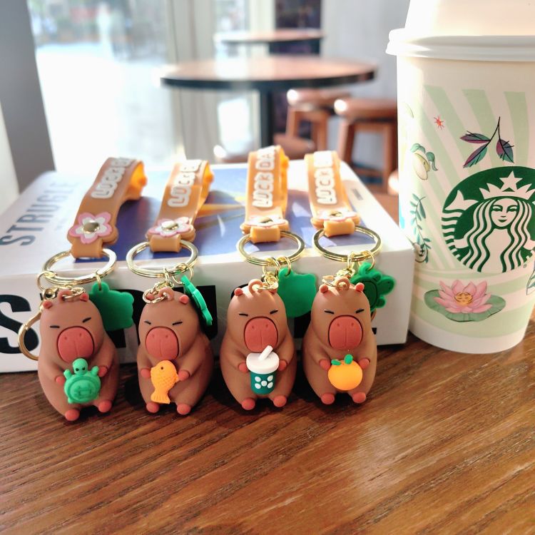 50g Weight Bag Pendant, Keychain Classification 1 Piece Quantity Daily, Street Occasion PVC Material Cartoon Character Pattern Unisex Gender Cute Style 1 Piece Cute Cartoon Character PVC Unisex Bag Pendant Keychain 1