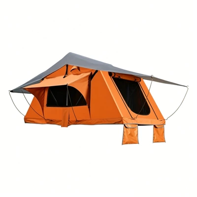 New cross-border product: roof tent, rainproof and waterproof awning, outdoor camping car-mounted soft-top tent, direct supply from manufacturer (Avtomobil dam çadırları) - new-soft-top-tent-pro14m-short-model-currently-only-available-in-khaki-color-30-units-minimum-for-custom-color-orders-1-3