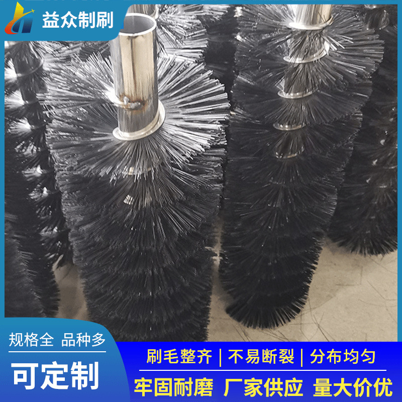 安徽毛刷厂大量批发毛刷辊 机械工业毛刷辊 清洗毛刷棍 直毛刷辊