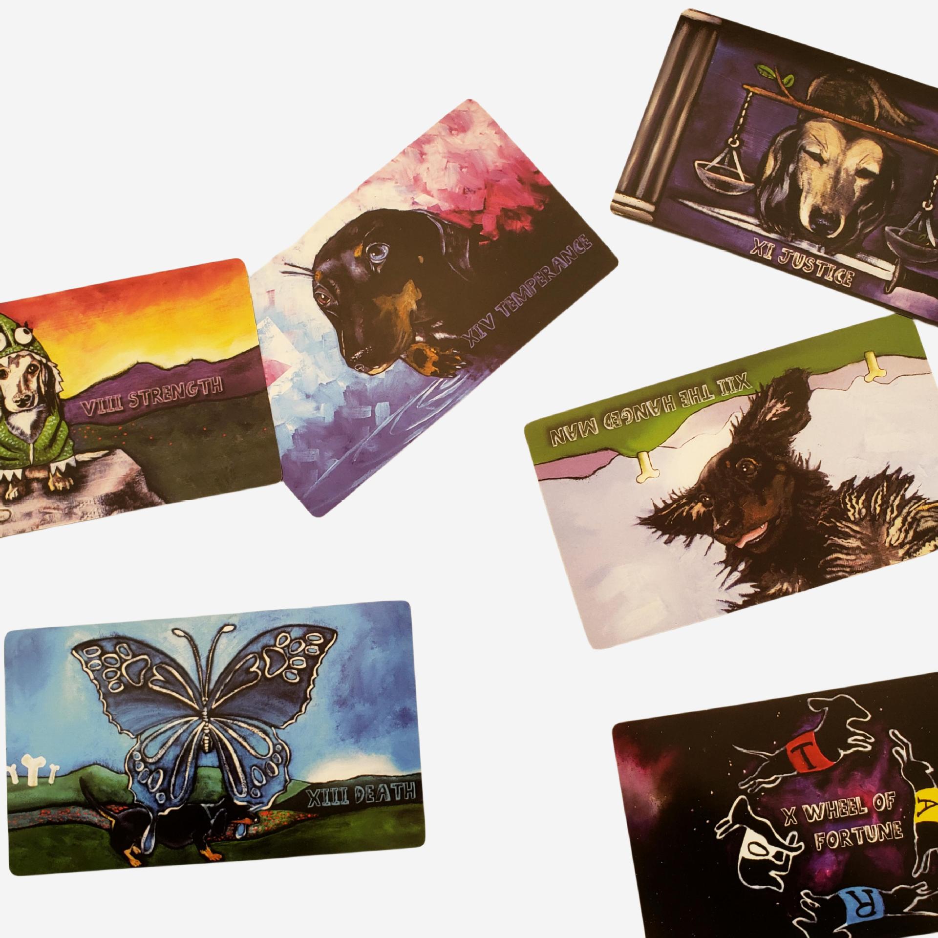 Dachshund Tarot Cards Party Games For Card Games Enthusiasts_voghion.com