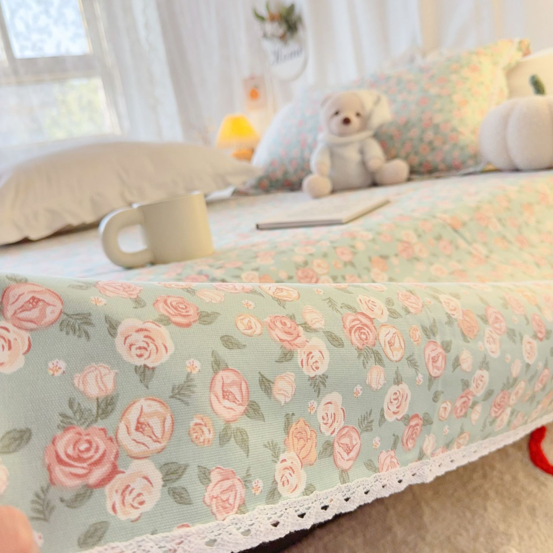 Coarse Cloth Bed Sheetss Wholesale Raw Cotton Coarse Cloth Three-Piece Set Bed Sheetss Pillowcases Bed Sheetss Raw Cotton Coarse Cloth Bed Sheetss Small Fresh Bed Sheetss