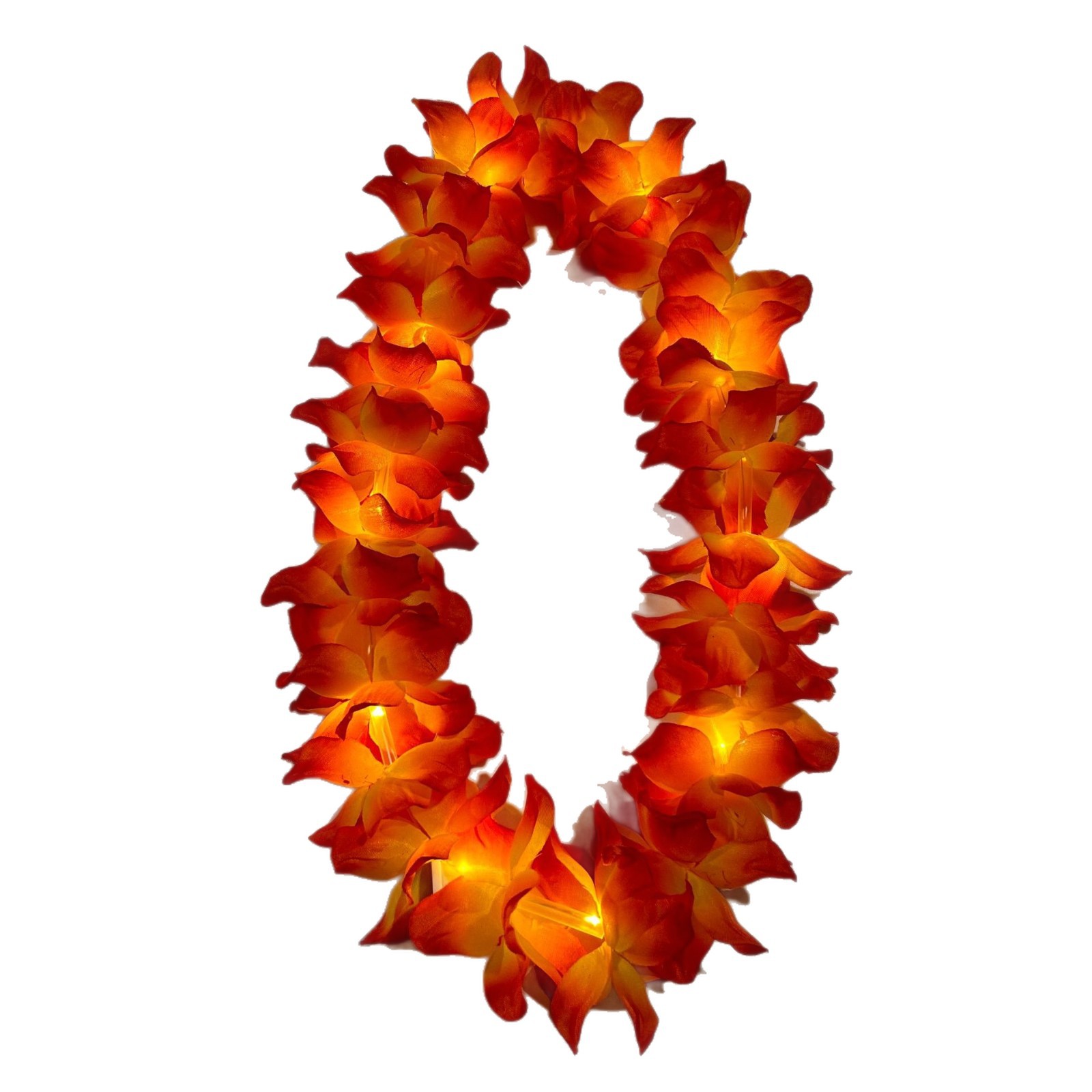 Lámpara LED de color corolla de pétalos de diámetro 11 cm 10 lámparas 24 flores al aire libre de vacaciones