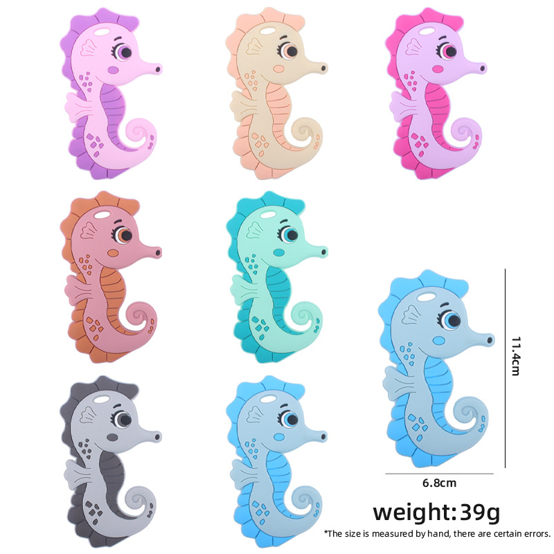 Nuevo bebé suministros de dibujos animados haima mordedor calmante bebé creativo silicona mordedura molar mordedor juguete