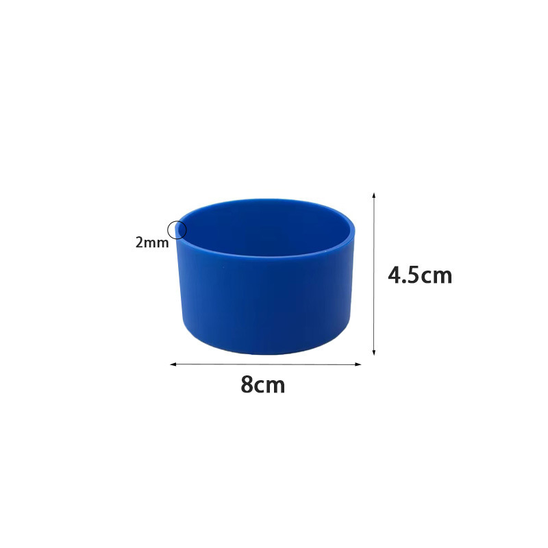 실리콘 컵 슬리브*원형*8.0*4.5cm*블루