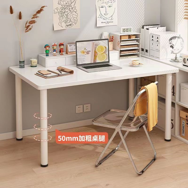 Table Computer Table Desktop Desk Home Bedroom Writing Desk Girls Makeup Warm White Table Simple Office Desk
