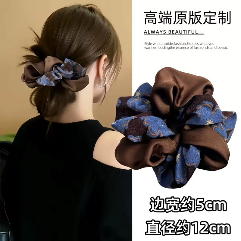 New style scrunchies in mixed colors with lace and shiny finish, hair accessories, two-yuan store mesh ponytail hair ties, textured headbands wholesale New style scrunchies in mixed colors with lace and shiny finish, hair accessories, two-yuan store mesh ponytail hair ties, textured headbands wholesale