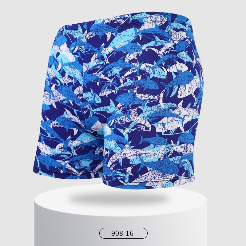 Pantalones de baño personalizados ligeros para hombres, pantalones de aguas termales para adultos sueltos de gran tamaño, anti-vergüenza, pantalones de playa, pantalones de baño boxer, logotipo personalizado