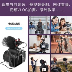 Slow Door 08 Microphone Professional Anti-Shake SLR Camera Recording Interview Microphone Gun Type Noise Reduction Microphone