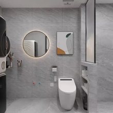 批M&佛山墙砖400x800厨房卫生间内墙瓷砖灰色全瓷亮光墙面砖通体