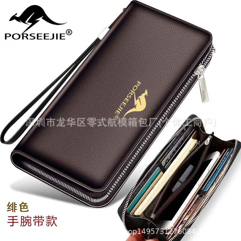 Cartera con estampado de cocodrilo Cartera para hombre Nuevo clip de dinero duradero Estilo corto Moda negocios Cartera de múltiples tarjetas Clásico