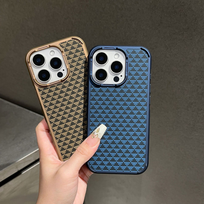 Suitable for Apple 16 Magnetic Phone Case Stereo Carbon Fiber Pattern iPhone 15 Promax Lens All-Inclusive Protective Cover