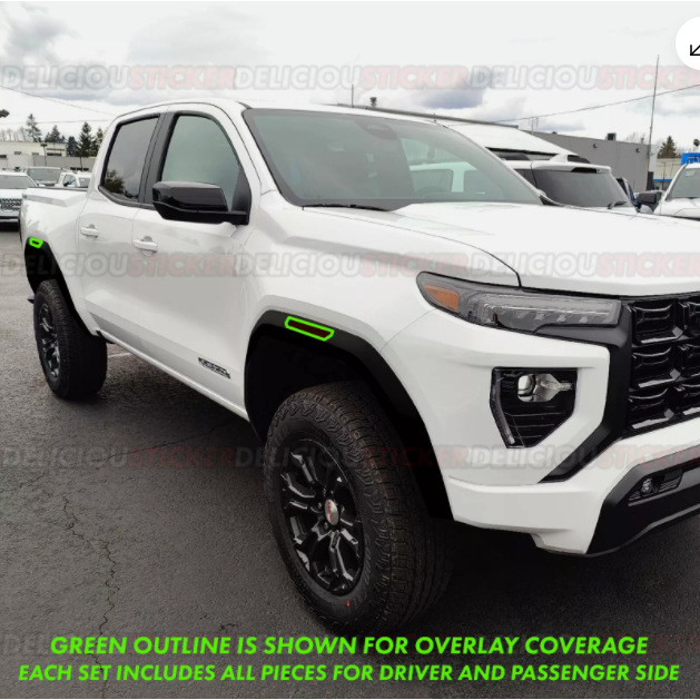 2023 - 2025 GMC Canyon Smoke Side Marker vinilo decal cubierto película de lámpara de automóvil