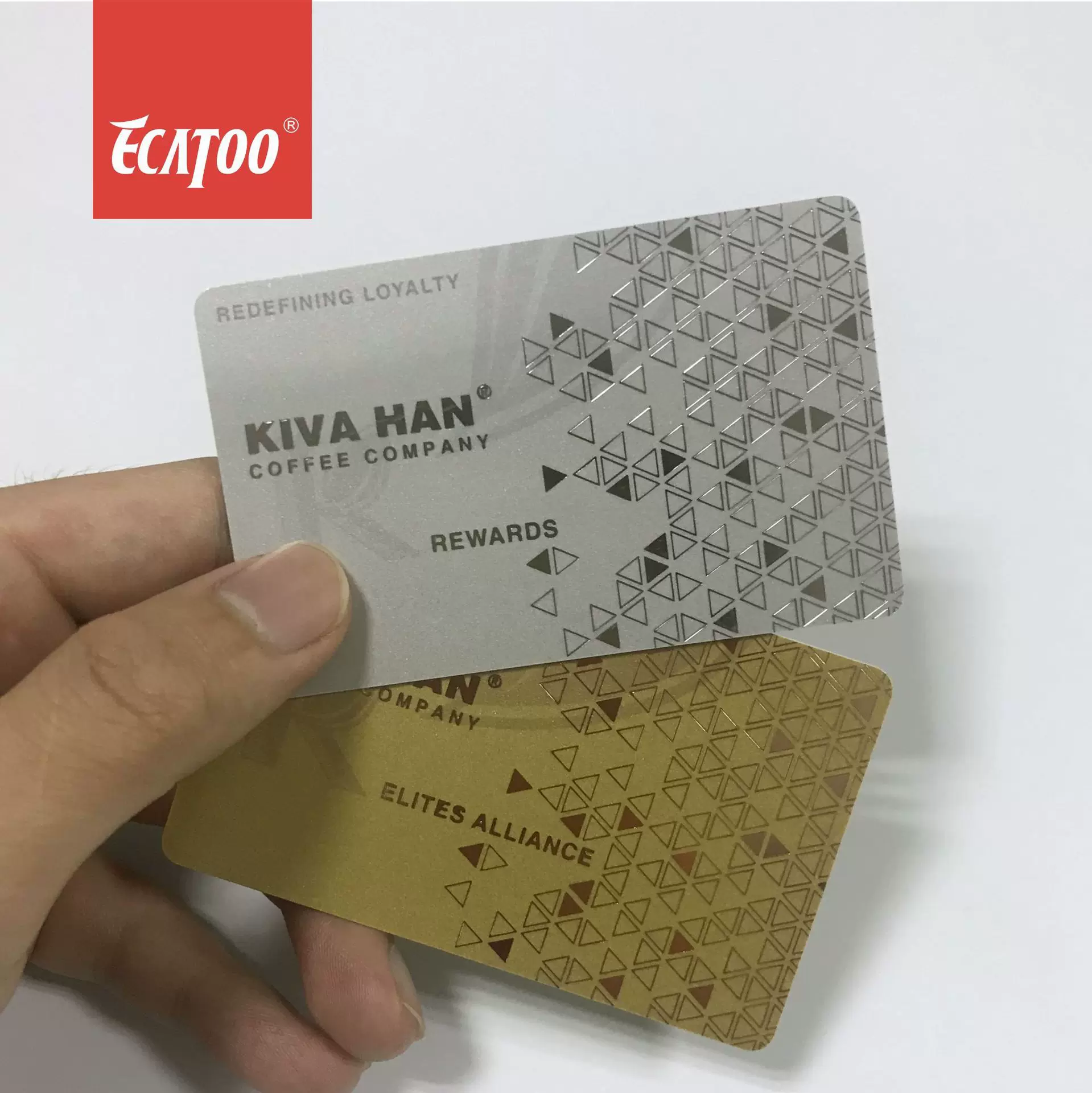 厂家专业制作烫金高档VIP会员卡 logo烫金磁条卡定制