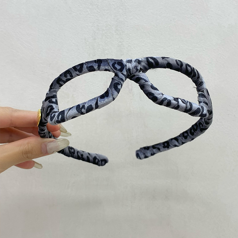 Corea del Sur Dongdaemun nuevo patrón de leopardo envuelto gafas de cabello en el diseño de estilo estilo de cabello de cabello joyas de cabello