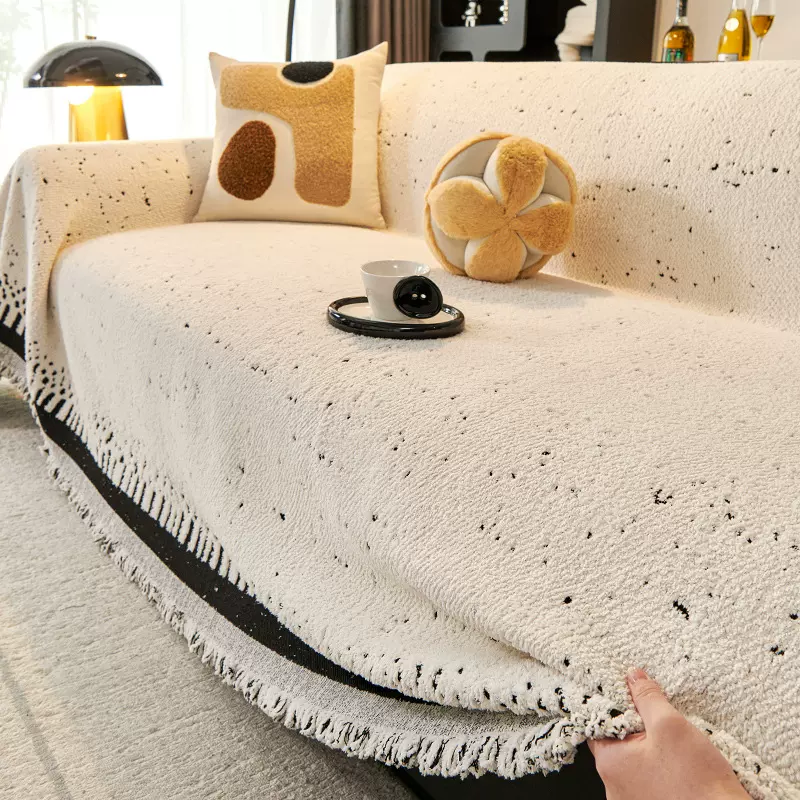 2025新款沙发盖布秋冬季毛绒沙发巾全包万能防猫抓套罩坐垫子盖毯