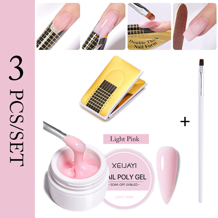 Uñas fototerapia extensión pegamento traje extensión rápida con soporte de papel fototerapia pluma Firme y Duradera adecuado para el principiante