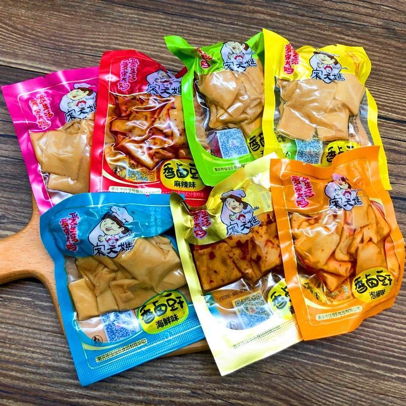 宋大妈香卤豆干 2斤重庆麻辣泡山椒五香零食品卤味小吃豆腐干特产