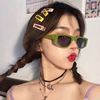 Small sunglasses suitable for men and women, glasses solar-powered hip-hop style, city style, Korean style, internet celebrity