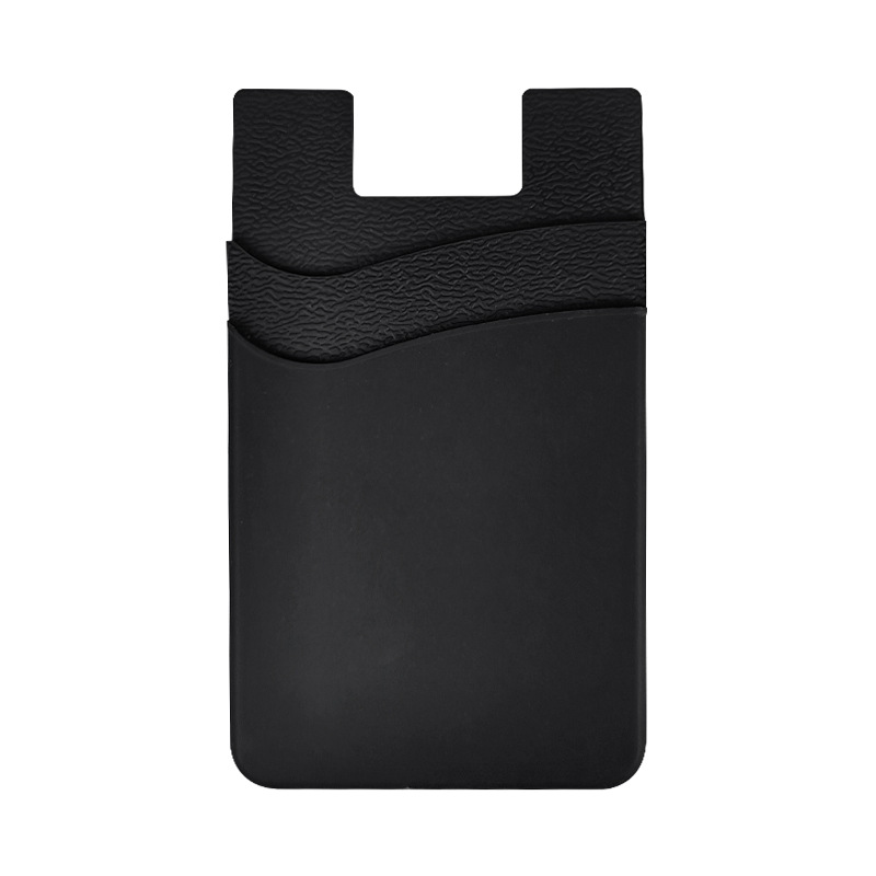 검정색 (이중) 실리콘 카드 홀더 (벌크 포장)