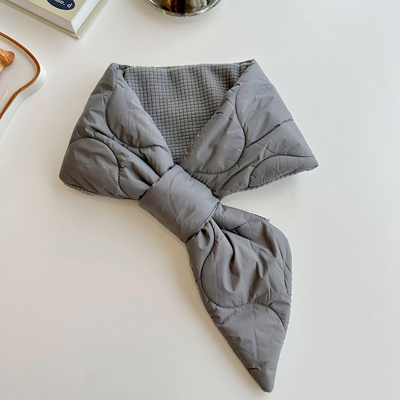 Nuevo algodón de pluma pequeña oreja brazalete para mujeres otoño y invierno estilo coreano versátil perezoso grueso calentamiento protector de cuello pequeño bufandas chal