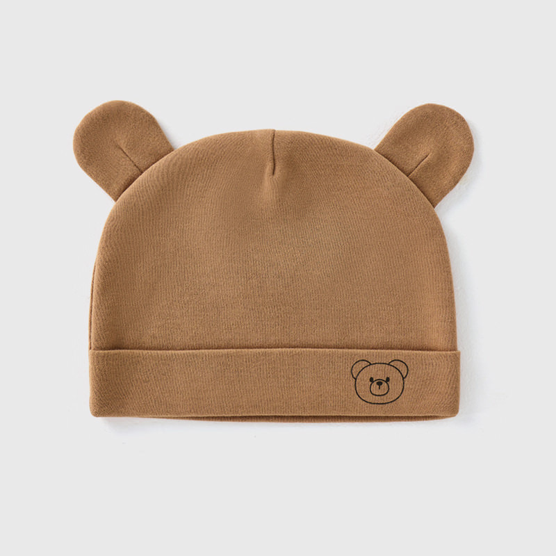 ベビー帽子新生児二重層胎児キャップ 0-3 ヶ月純綿タイプ A 骨なし四季帽子男性と女性の赤ちゃん満月帽子