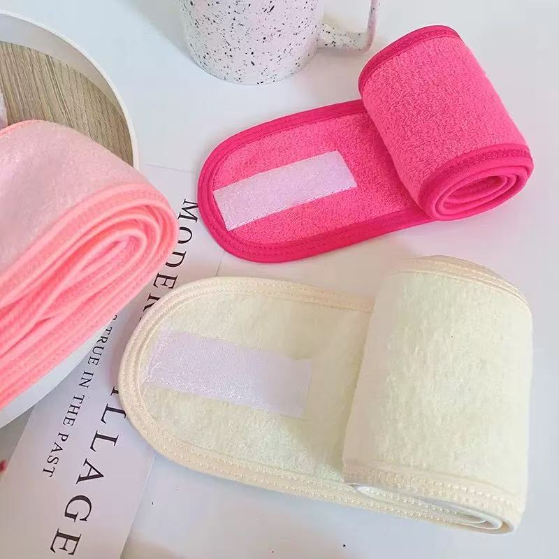headband with velcro for face washing