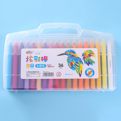 Colorful stick water-soluble oil pastel 12 colors 24 colors 36 colors portable children's painting set children's day gift wholesale