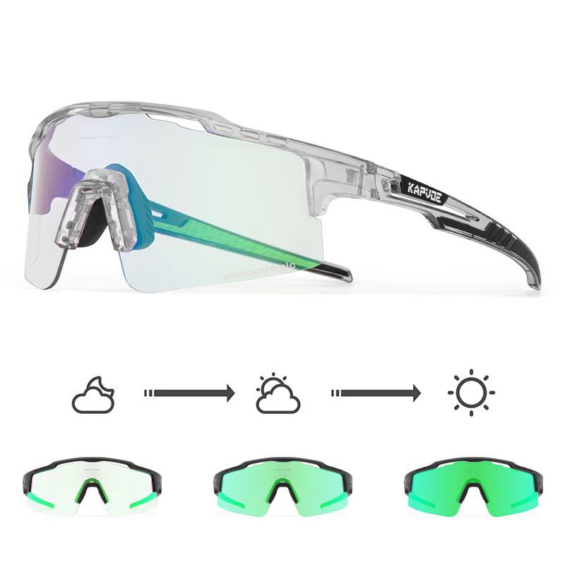 Gafas de Ciclismo Fotocromáticas de TR90, Fotocromático, A prueba de viento, para Ciclismo