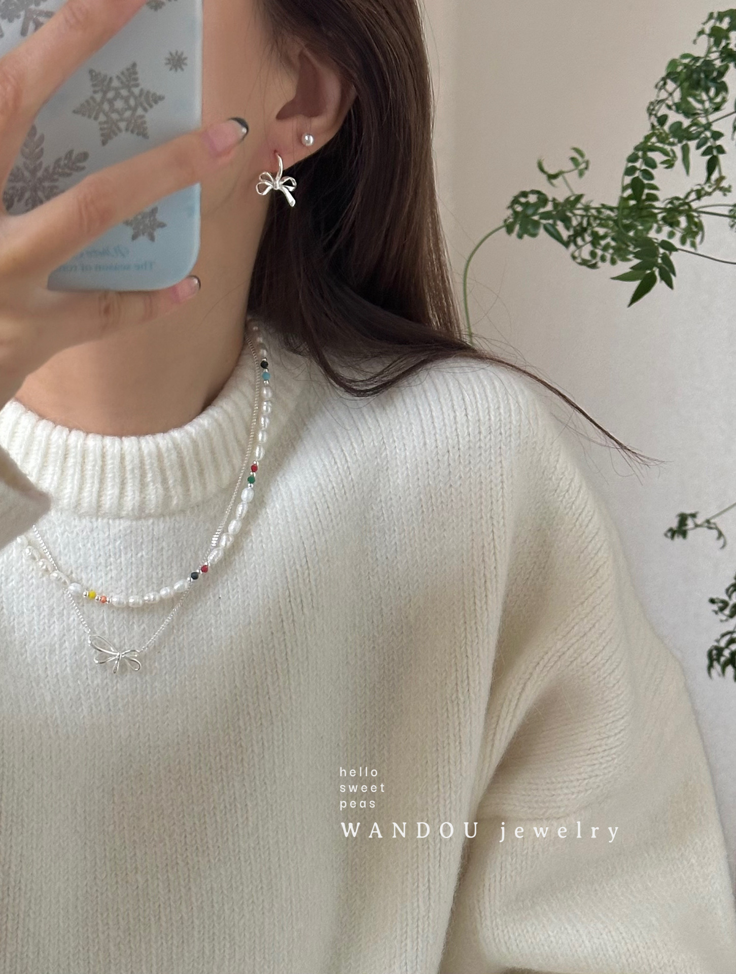 Neue Schleife für Damen im High-End-Stil, Ohrringe mit Nischendesign, kleine Schnallen im Duftstil und Ohrschmuck_voghion.com