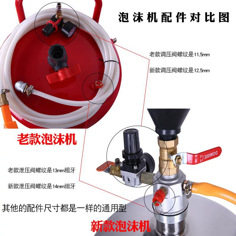 Автомойка пены машины аксессуары Клапан регулирования давления Клапан манометр клапан плоский рот распылитель пены пистолет мойка машины пенообразовательная труба