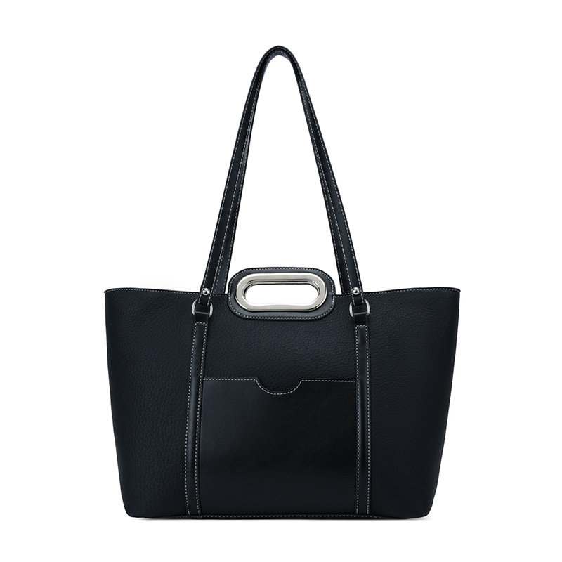 Bolso retro de gran capacidad para mujeres 2026 primavera nueva moda simple, lujoso, ligero y versátil bolso de hombro bajo la axila
