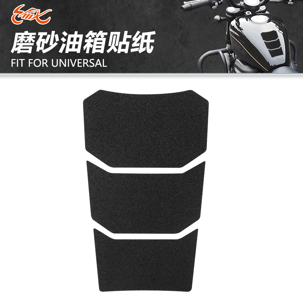 Etiqueta engomada del tanque de combustible de la motocicleta Etiqueta engomada del hueso de pescado modificada Protección antideslizante Etiqueta engomada lateral del tanque de combustible Modelo universal Antideslizante Antiarañazos