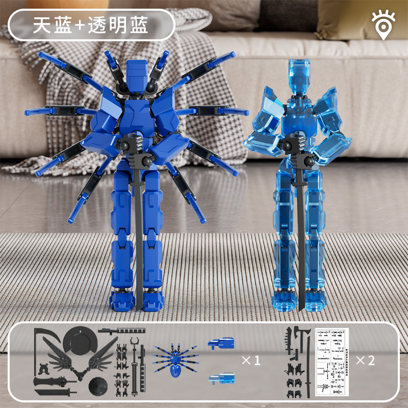 Muñecas móviles multiarticuladas transfronterizas descompactables ensamblables adornos de tendencia de cumpleaños modelo multiforme