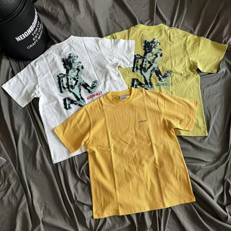 Dropshipping Japanese-Style Trendy Outdoor Short-Sleeve T-Shirt with Ice Cube Design, Loose Fit, Plus Size, Unisex Couple Style